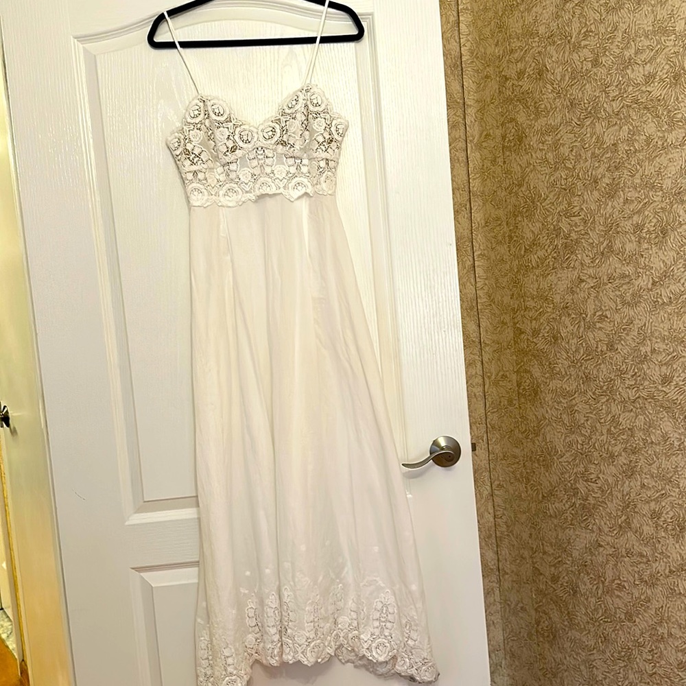 Miguelina cotton long dress; Size S